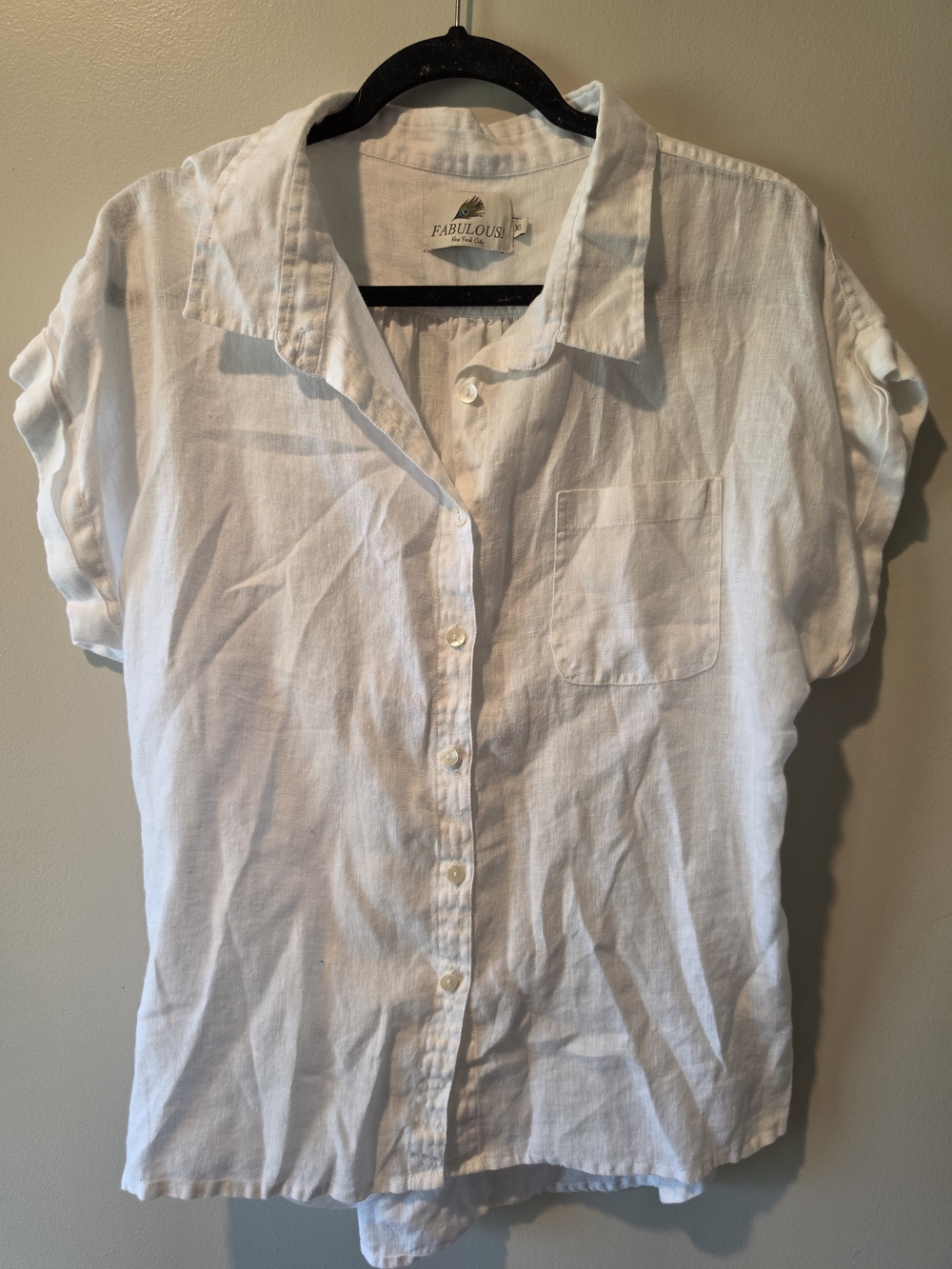 White Linen Top
